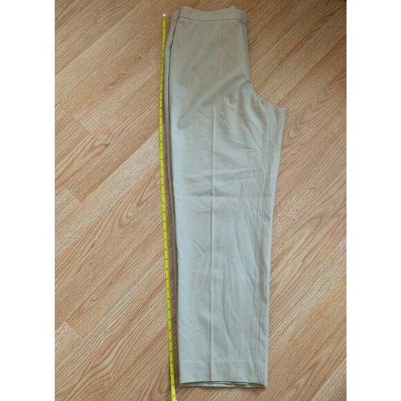 Lauren Ralph Lauren Straight Leg Cream Wool Blend Trouser Pants Size 12 Classic - Picture 10 of 10